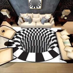 3d Area Rug Black Hole 1 Area Rug Living Room Carpet Rug Rectangle Carpet Floor Decor Home Decor