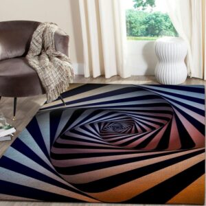 3d Area Rug Geometric 3 Area Rug Living Room Carpet Rug Rectangle Carpet Floor Decor Home Decor