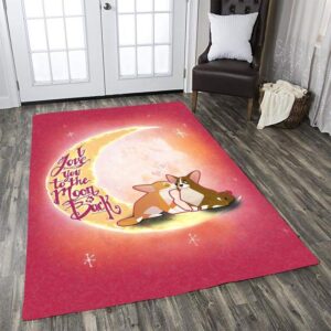 A Couple Of Dog And Moon 3 Rug Living Room Rug Home Decor