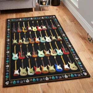 Acoustic Guitar Carpets For Living Room Guitar Guitar Lover Rug Home Decor
