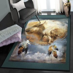 American Buffalo Modern Rugs Native America White Buffalo Rug Home Decor