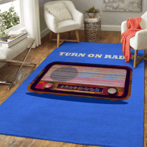 Ancient Radio Music Area Rug Living Room Carpet Rug Rectangle Carpet Floor Decor Home Decor