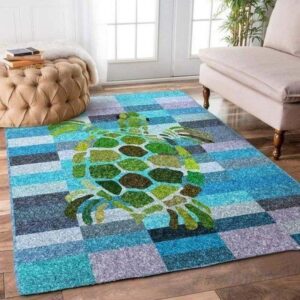 Art Of Turtle Area Rug Area Rug Living Room Carpet Rug Rectangle Carpet Floor Decor Home Decor